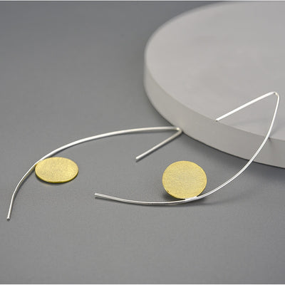 Geometric Drop Earrings in S925