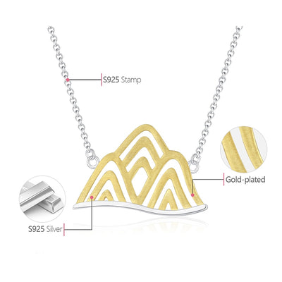 Mountain Necklace in S925 - Low Inventory - Buy Soon!