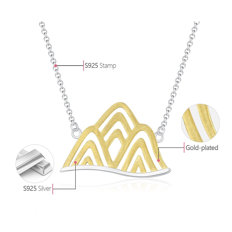 Mountain Necklace in S925 - Low Inventory - Buy Soon!