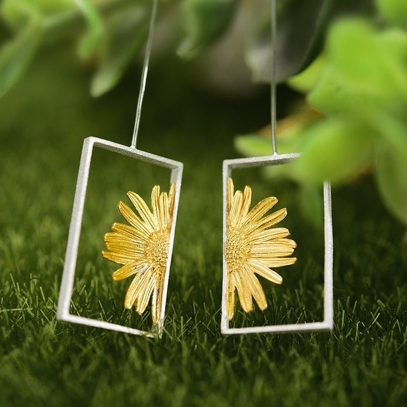 Sunflower Earrings in S925