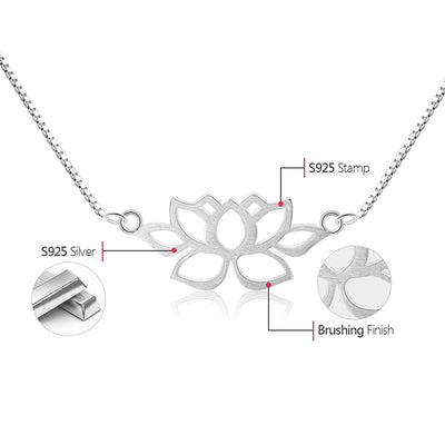 Lotus Necklace in S925