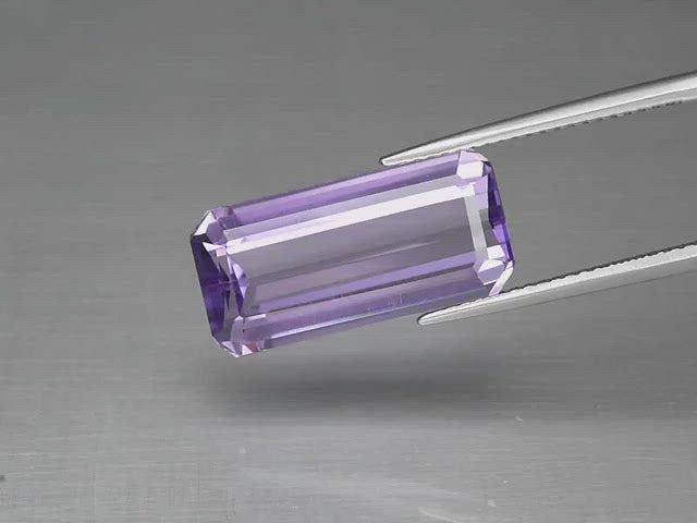 Beautiful! 8.55ct 18.8x9mm VVS Octagon Natural Unheated Purple Amethyst, Uruguay